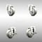 Service Caster 3 Inch 316SS Gray Polyurethane Wheel Swivel Bolt Hole Caster Brakes SCC, 2PK SCC-SS316BH20S314-PPUB-2-TLB-2 - alternate 1